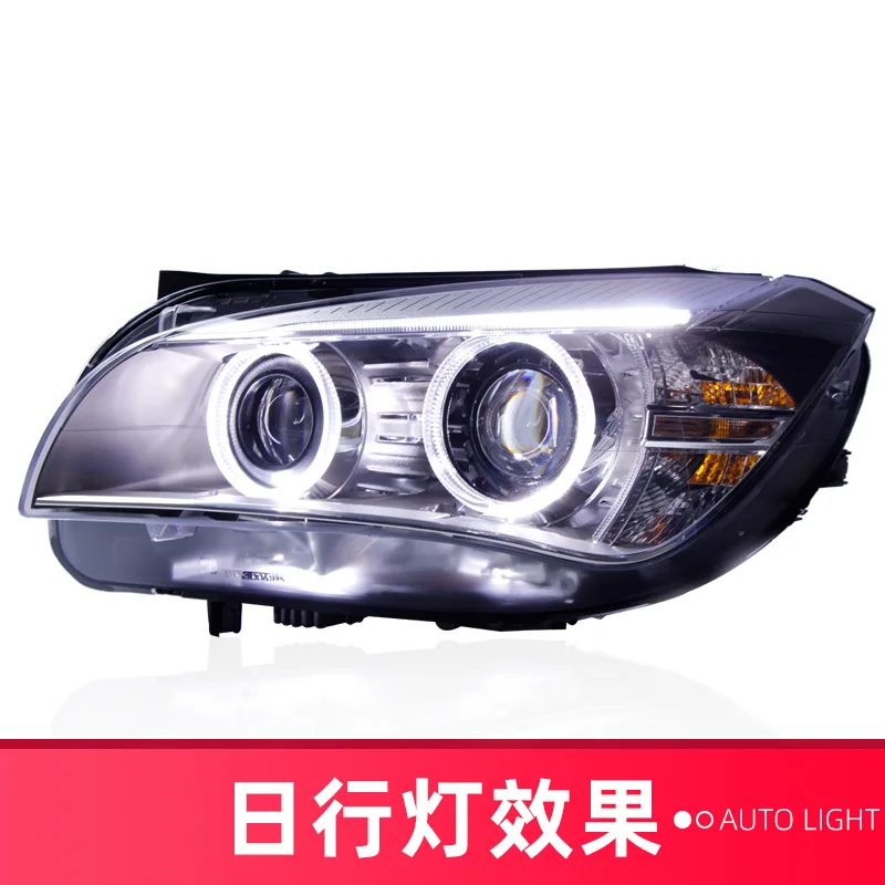 

Подходит для BMW X1 головной светильник Ассамблеи от 12 до 16 низкие женские туфли на ультравысоком Ангел глаз Противотуманные фары светильник ...