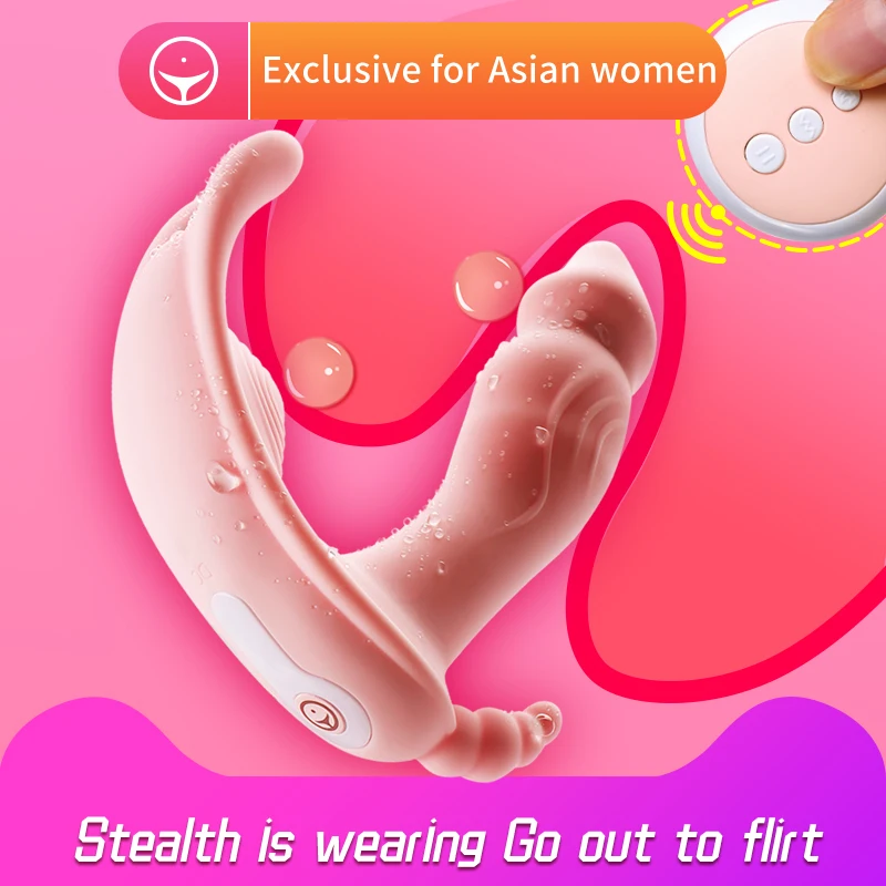 Перезаряжаемый беспроводной вибратор с пультом управления 10 скоростей носимых C