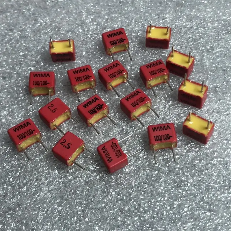 Фирменная Новинка Wima 100pf100vdc % 2 5 есть лихорадка муфта олова пленка безэлектродная