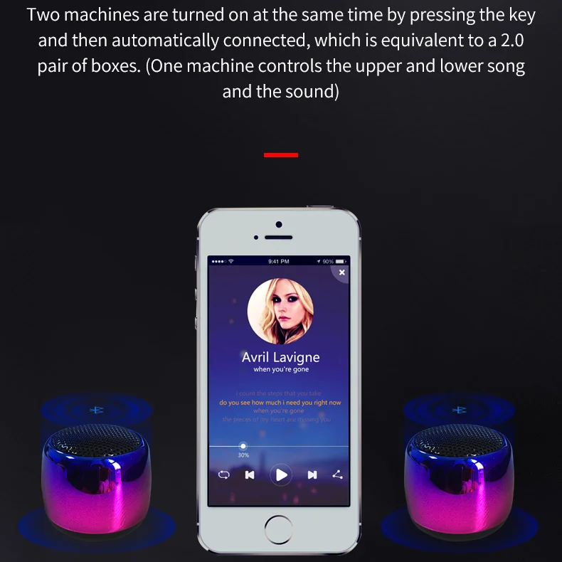 Мини Bluetooth Динамик металлический чехол подарок мини питьевой Беспроводной