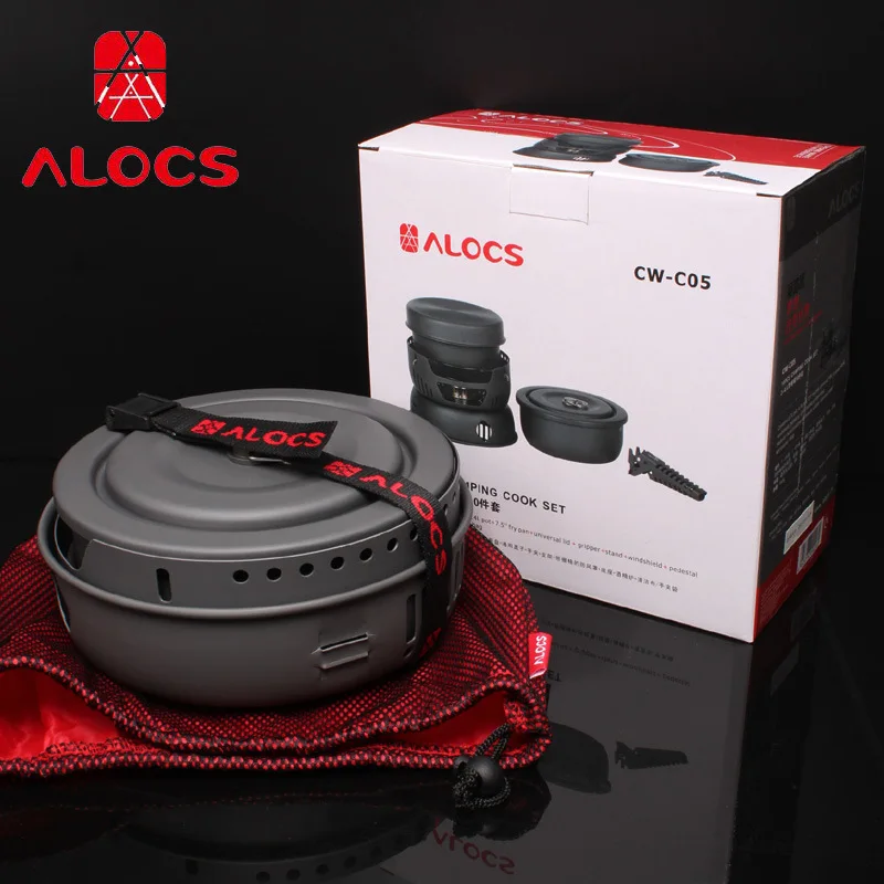 Набор кастрюль Alocs CW-C05 на 4-5 человек для кемпинга | Спорт и развлечения