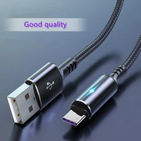 3a led usb type c cable for xiamo mi fast charging mobile phone usb c charger type c data cord charge cables for samsung s10 s9