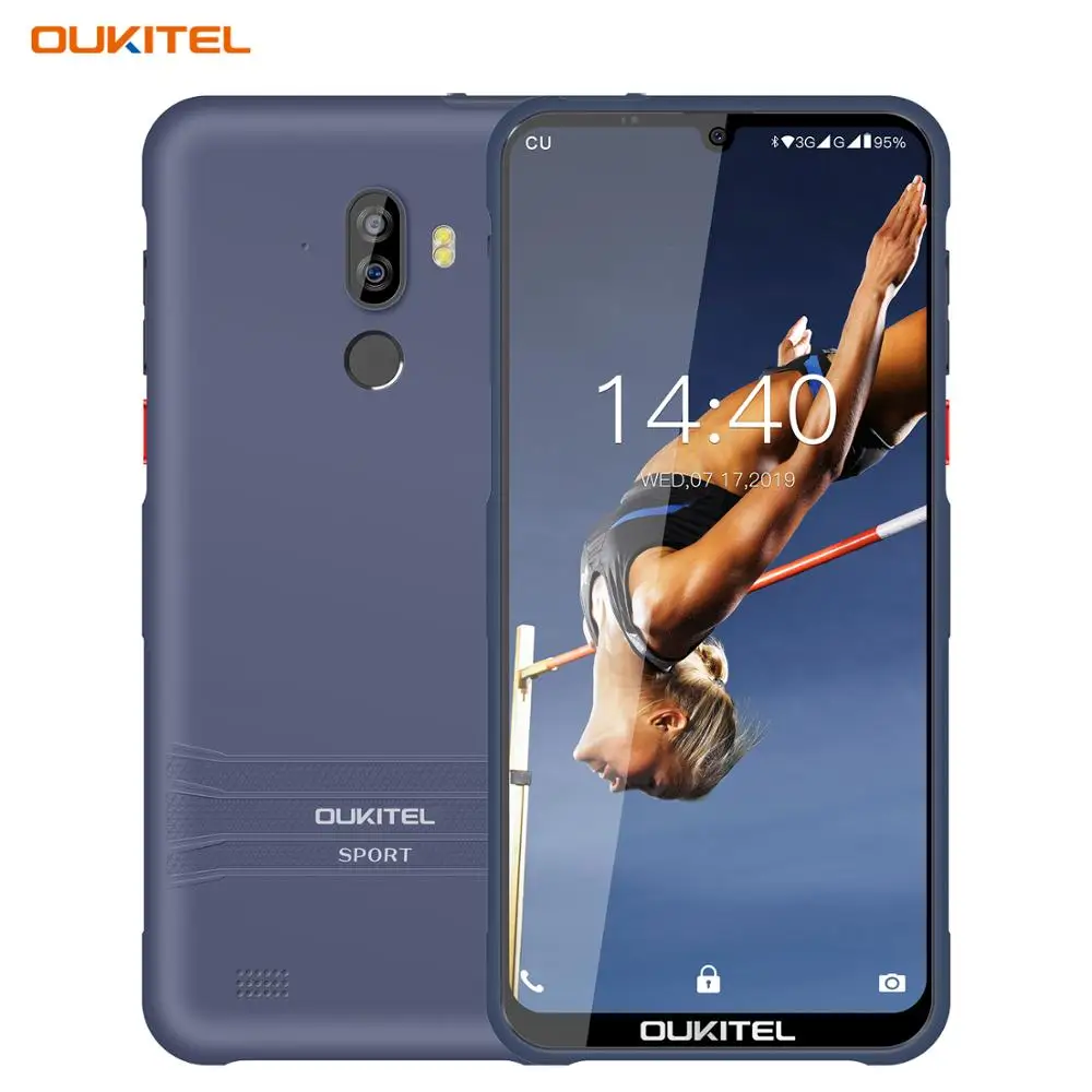 OUKITEL Y1000 Android 9 0 мобильный телефон 6 08 &quot19 5: экран MT6580P 2G RAM 32G ROM 3600mAh отпечаток пальца