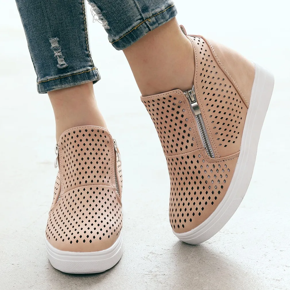 Женские ботильоны SAGACE на молнии повседневные Модные полусапожки с круглым