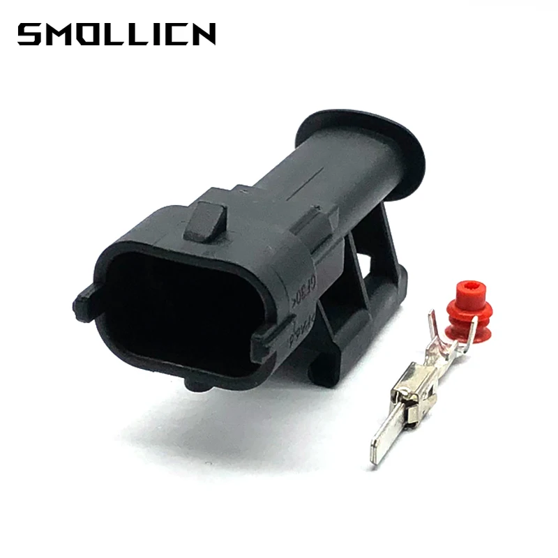 

5/20/50 Set 2 Pin 3.5MM Female Male Automotive Electrical Plug Boschs Connector 1928403874 1928404226 936059-1 DJB7029Y-3.5-11