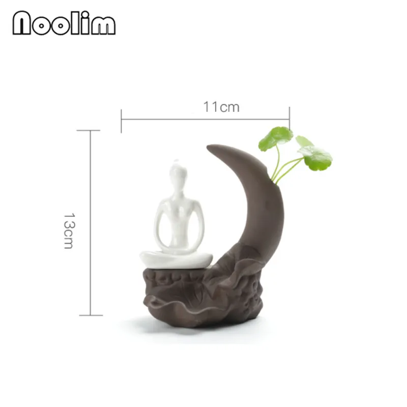 Креативный белый фарфоровый горшок для йоги цветочный лотос пруд ручная работа