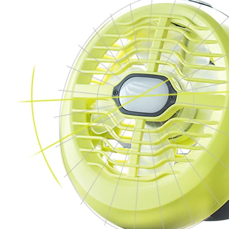

P82F Camping Fan with LED Lantern Portable Battery Operated 5V Tent Fan for Tent Car RV Hurricane Emergency Outages