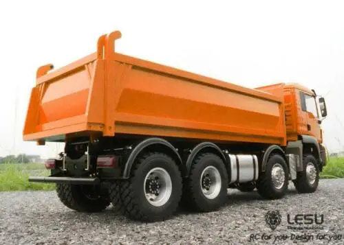LESU масштаб 1/14 MAN RC 8x8 гидравлическая модель самосвала с радиомотором I6S