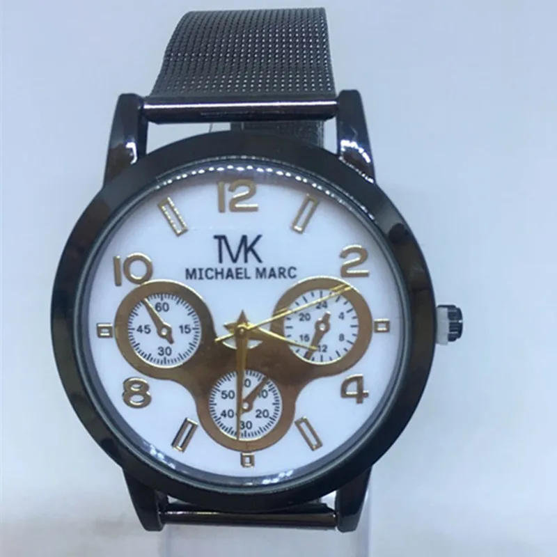 

Часы Reloj Женские кварцевые с сетчатым браслетом, роскошные брендовые модные черные стальные наручные, подарок для пар, 2021