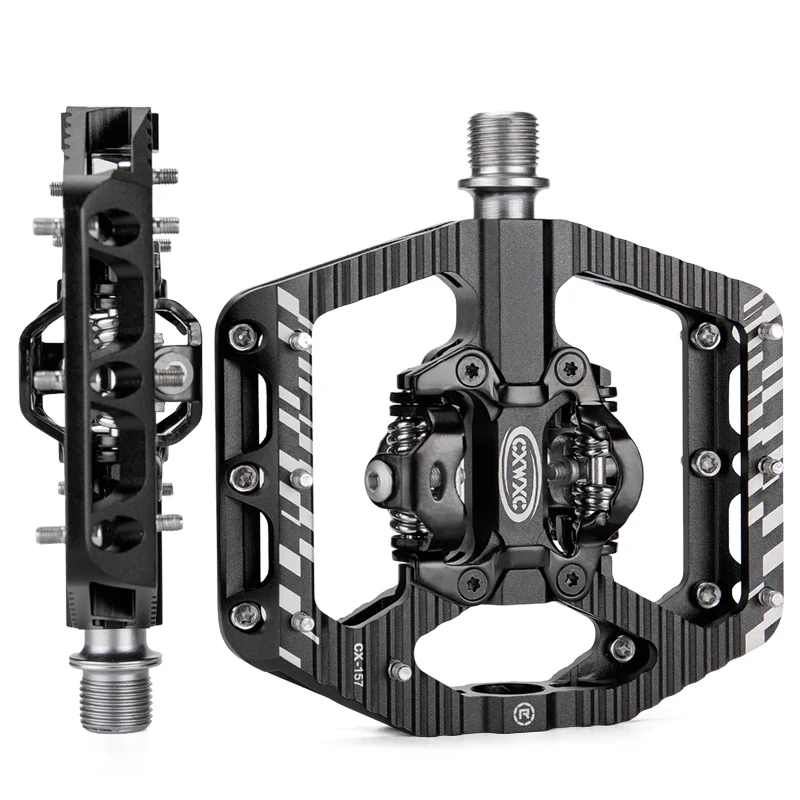 

Педаль велосипедная CXWXC SPD, самоблокирующаяся Нескользящая с 3 герметичными подшипниками, 2 в 1, для горных и дорожных велосипедов, велосипедн...
