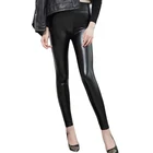 Женские кожаные брюки TRY TO BN, пикантные колготки с высокой талией, эластичные черные модные легкие и матовые панковские облегающие брюки для фитнеса, женские брюки