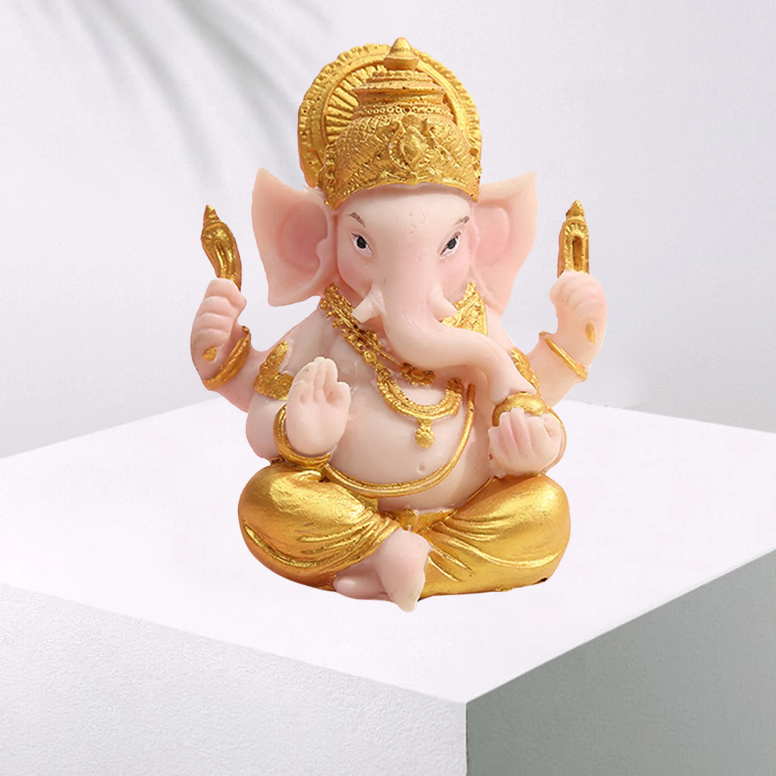 

Collectible Resin Lord Ganesha Figurine Buddha Living Room Decoration Crafts