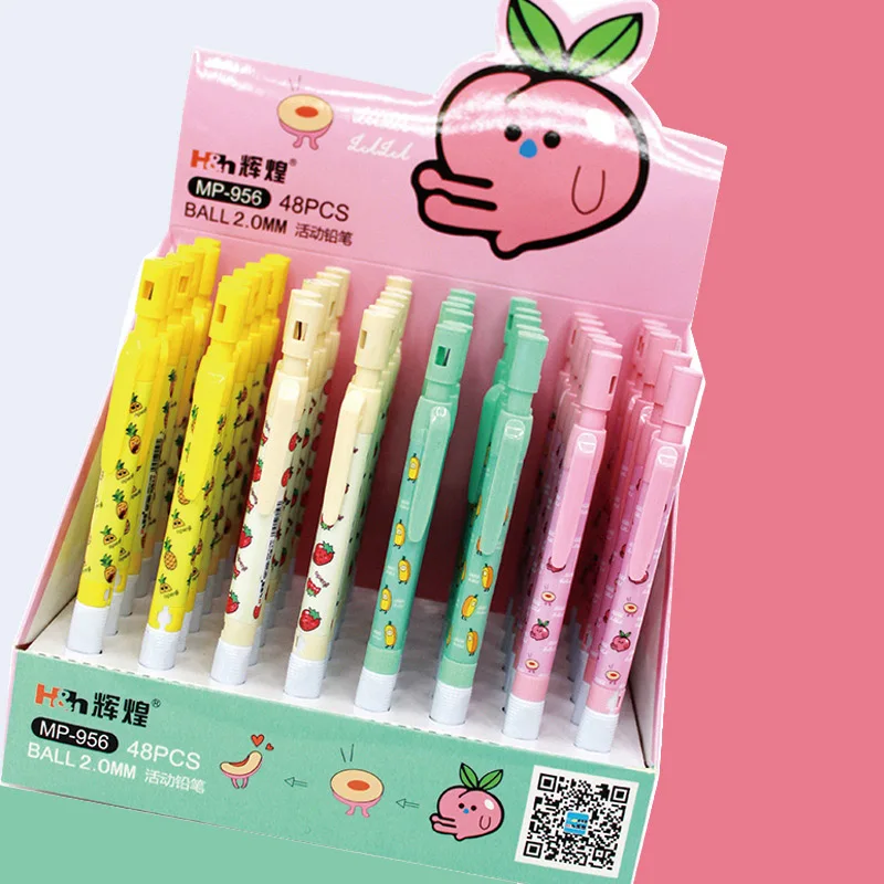 1Pc 2.0mm Cute Fruit Mechanical Pencil Kawaii Cartoon Automatic Pencils For Kids Gifts School Office Drawing Supplies Stationery |