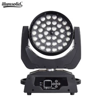 led wash zoom moving head light lyre 36x12w stage lighting dmx512 for dj disco party bar lights fast shipping