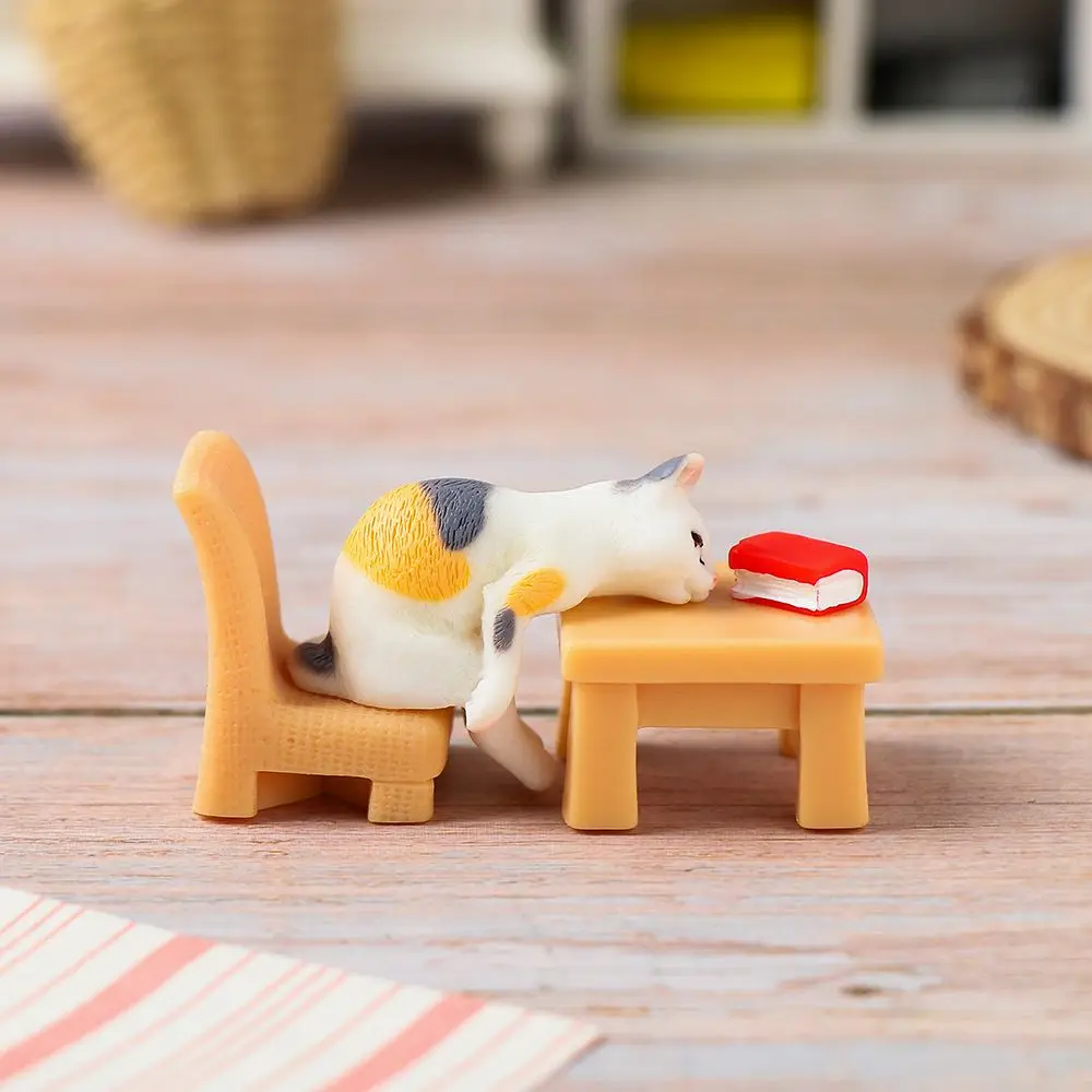 

Decorations Cartoon Crafts Cute Cat Ornaments Simulation Animal Micro Landscape