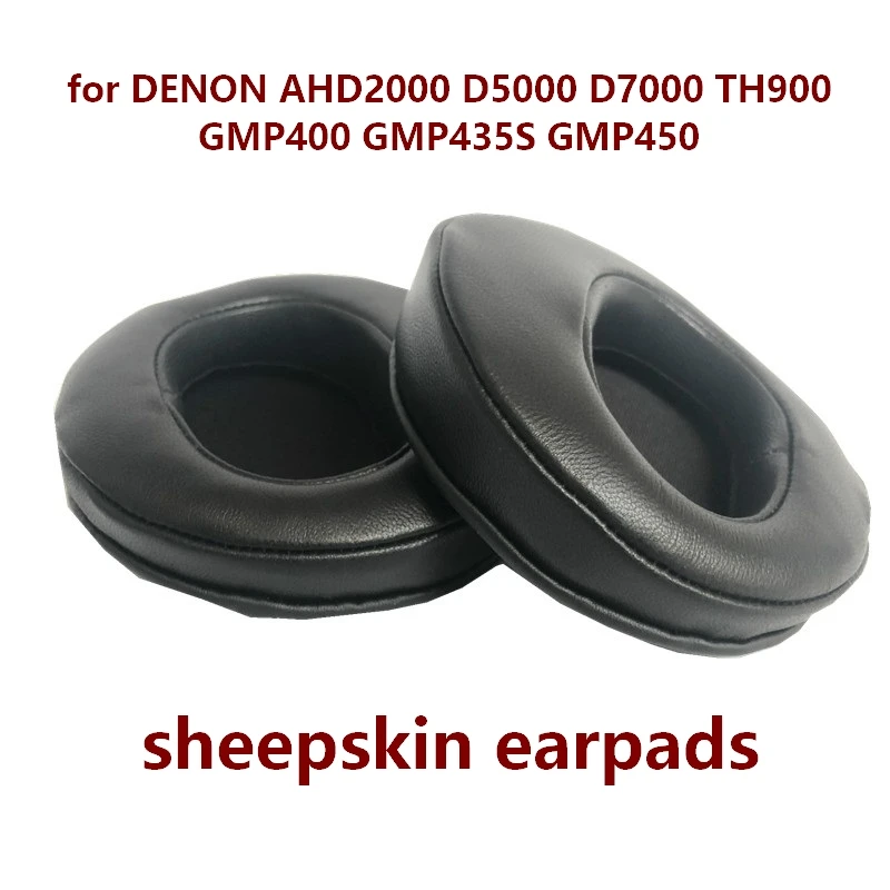 

100mm Replacement Sheepskin Earpads Memory Foam Ear Pads Cushion for DENON AHD2000 D5000 D7000 TH900 GMP400 GMP435S GMP450