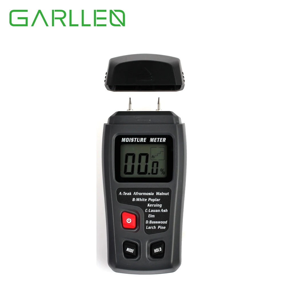 

GARLLEN Digital LCD Wood Moisture Humidity Meter 0~99.9% Damp Detector Tester Moisture Measure Tool For Wood Firewood Paper