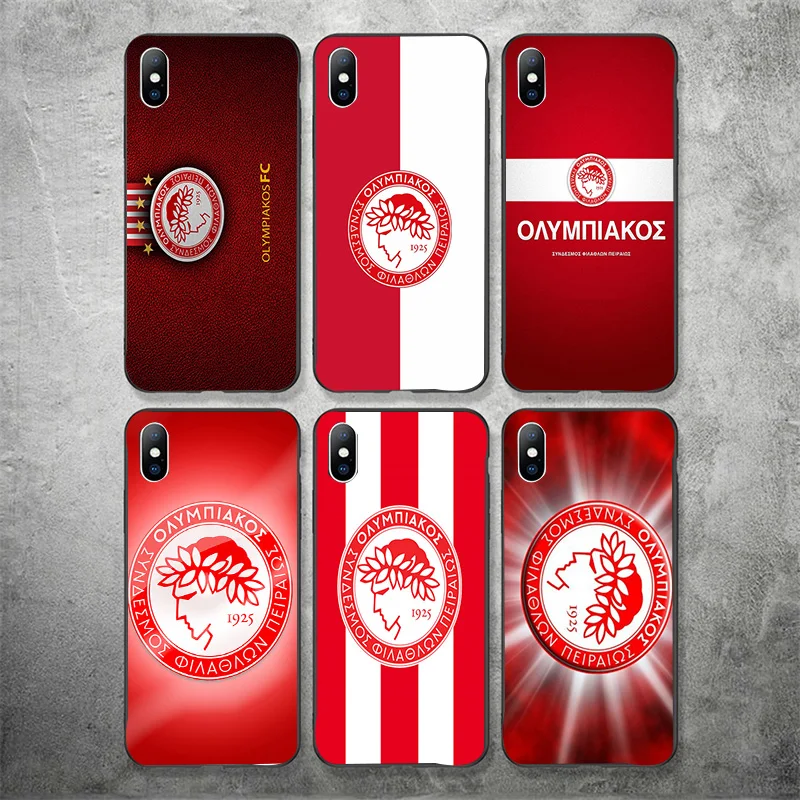 Чехол для телефона Guerrero iphone DIY Olympiakos FC чехол черный мягкий TPU iPhone 11Pro X XR XS MAX 7 8 7plus 6 6S