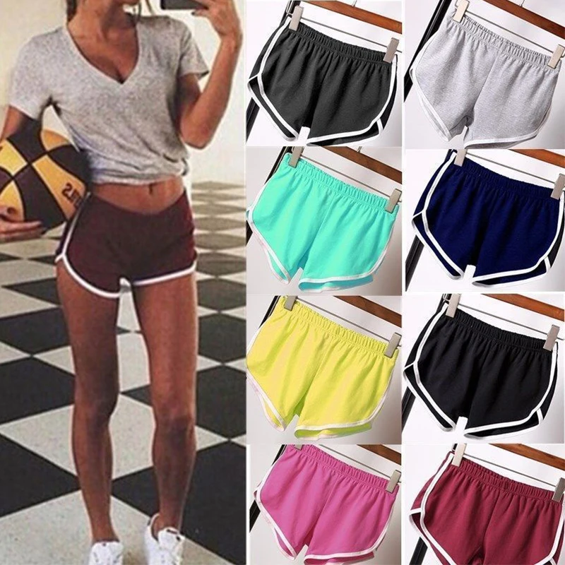 Ladies Fitness Wearing Comfortable Sports Running Shorts Female Cotton Casual Stretch Home Yoga Beach Wear | Спорт и развлечения