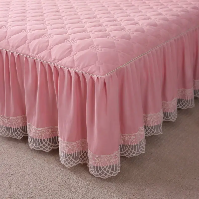 Модное мягкое постельное покрывало свадебная постельная юбка с защитой от