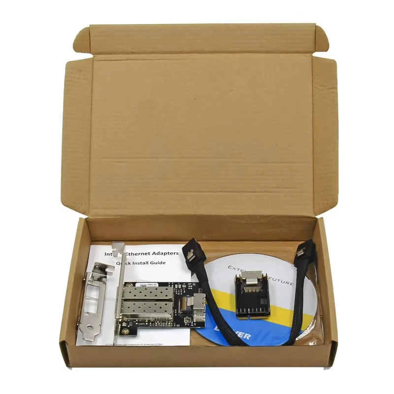 MINI Pci E до двух портов Gigabit Ethernet Сетевая карта 1000M SFP промышленная волоконно