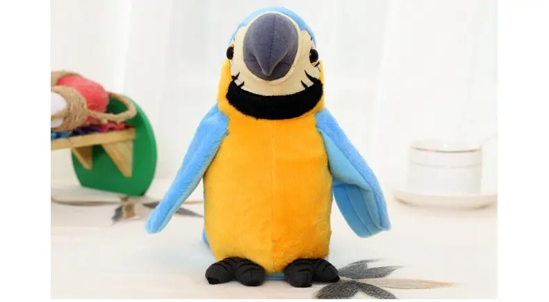 Подарок три Цвета двигаться крыло говоря музыкальные попугай может повторить