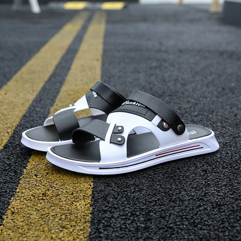 

2021 New Summer All-match Men's Sandals Outdoor Recreation Sandals for Men Casual Non-slip Men Beach Comfortable Two-way Sandal