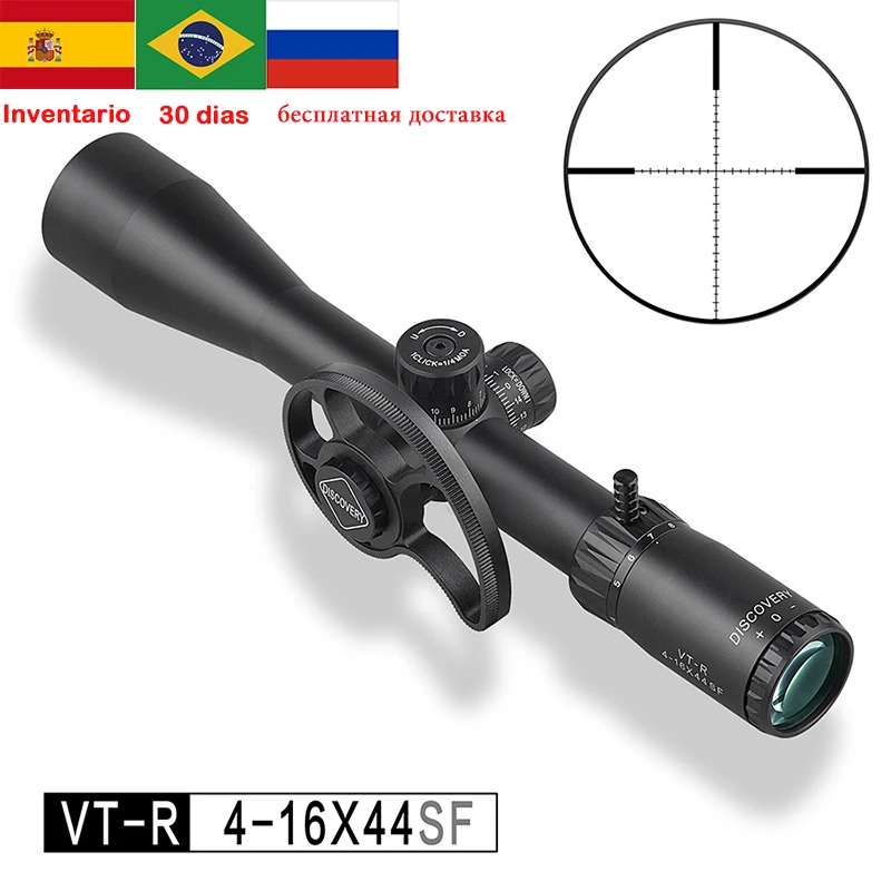 Винтовой оптический прицел Discovery VT R 4 16x44 SF сетка Mil Dot тактический для охоты с
