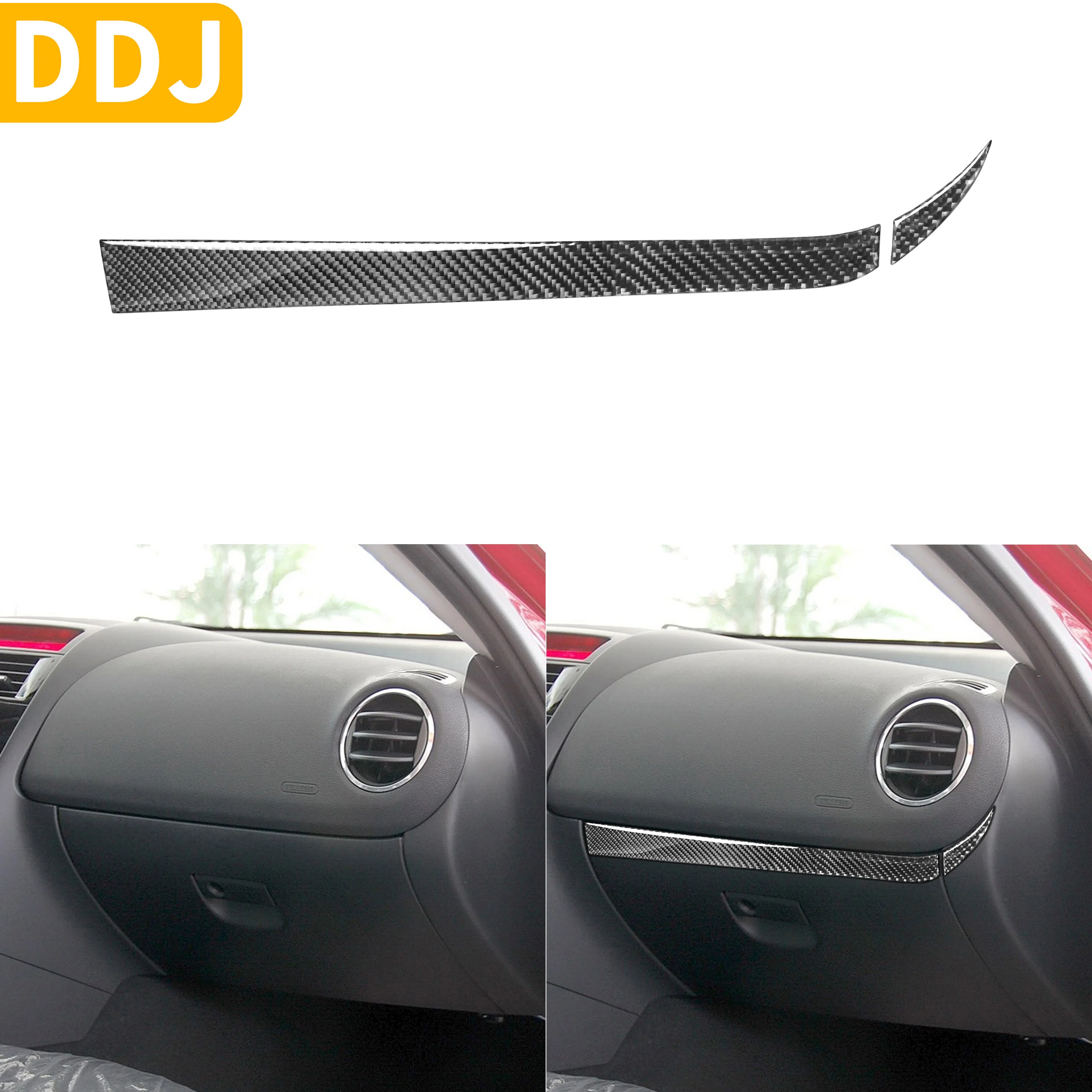 

Для Mazda RX8 RX-8 SE3P JM1FE 2004-2008 аксессуары Co-pilot хранение отделка полоса из углеродного волокна Модифицированная интерьерная наклейка для автомоби...
