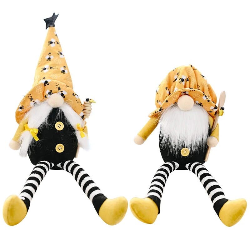 

Long Legs Bee Gnome Faceless Doll Room Desktop Decor Tomte Nisse Dwarf