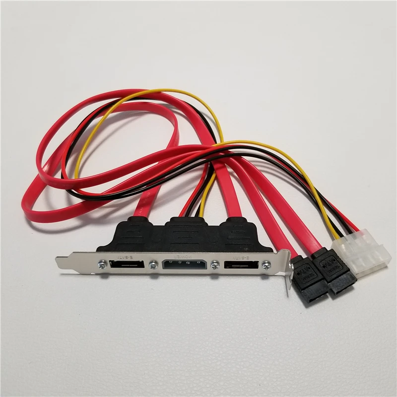 SATA в eSATA с 4Pin IDE Molex адаптер питания конвертер карта полный профиль высоты для