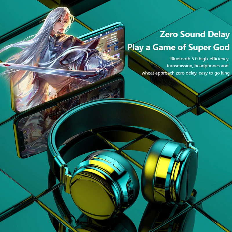 Складные беспроводные Bluetooth наушники HIFI стерео 5 0 поддержка SD карты для