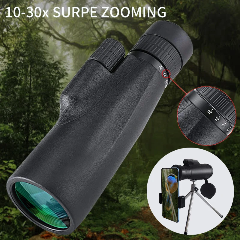Профессиональный монокулярный мощный бинокль 10 30X с увеличением портативный HD