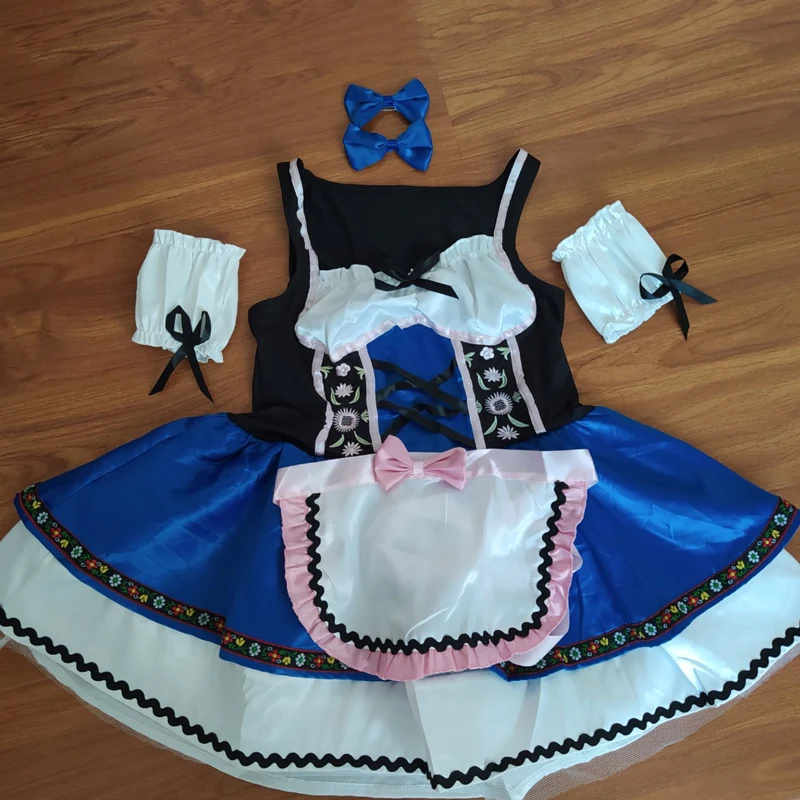 

Women Sexy Oktoberfest Beer Girl Costume German Bavarian Bar Dress Uniform Cosplay Halloween Costumes For Women Maidien Uniform