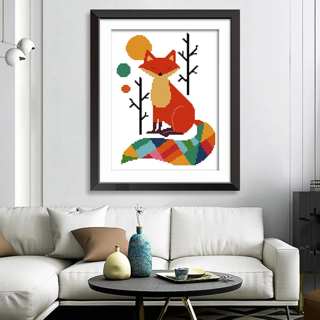 Наборы для вышивки крестиком семи цветов лисы легкая вышивка узорами девочек