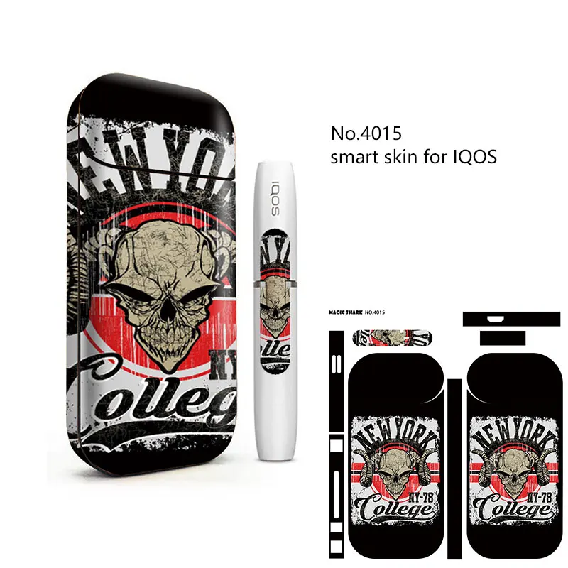Наклейка Magic Shark Skull для IQOS 2 4 Plus чехол вейпа декоративная защитная пленка наклейка