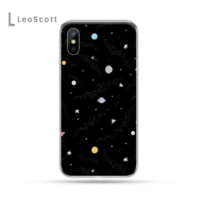 

space starry sky planets Phone Case For iphone 12 5 5s 5c se 6 6s 7 8 plus x xs xr 11 pro max Anti-fall mobile cover
