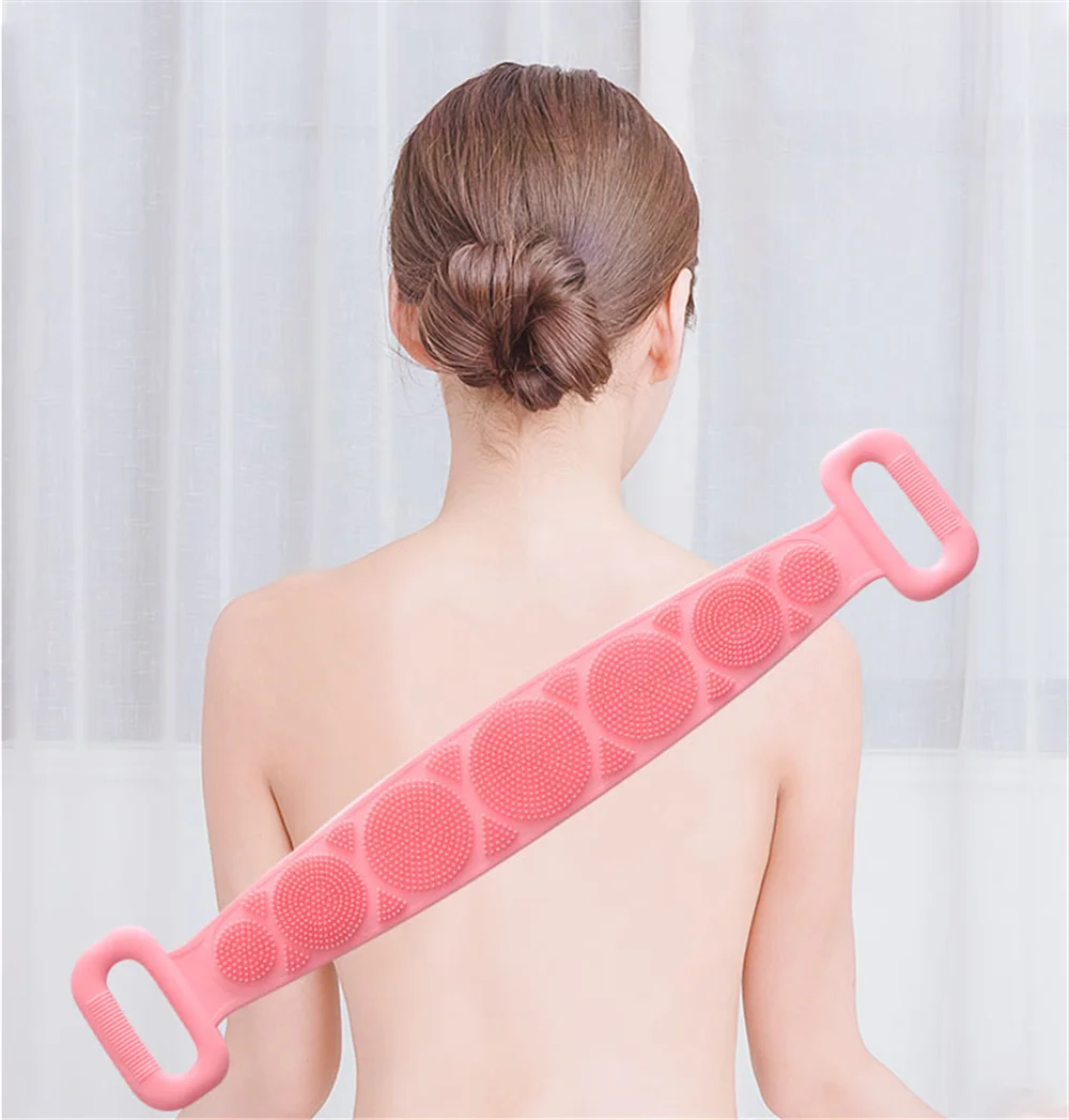 Силиконовая щетка для душа и ванны отшелушивающая тела из омертвевшей кожи