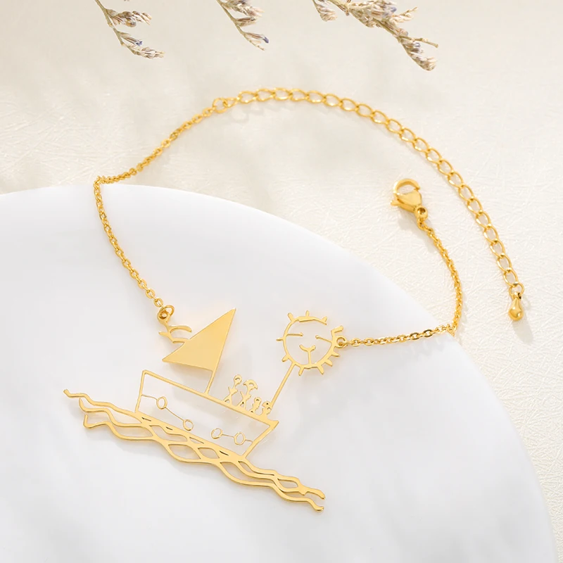 Детские ожерелья на заказ для девочек детское искусство персонализированное