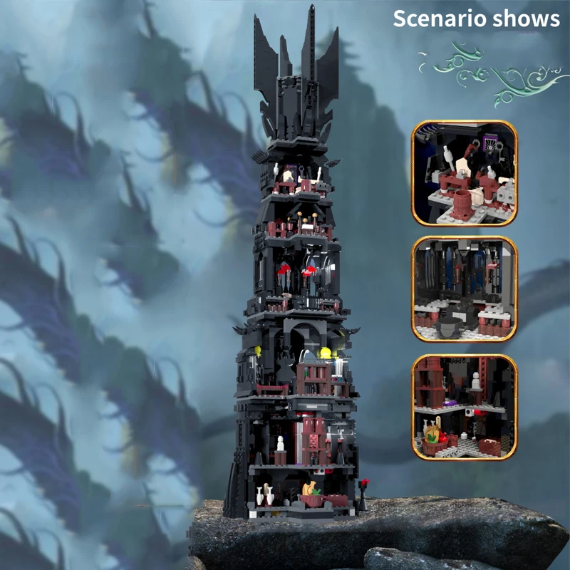 

IN STOCK Movie Series The Tower of Orthanc 112501 4059Pcs Building Blocks Bricks Educational Toys Birthday Boy Gifts 16010 10237