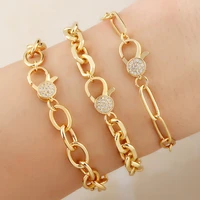 11mm hip hop trendy link chain bracelet basr0060 iced out fashion rapper jewelry cubic zirconia gold sliver