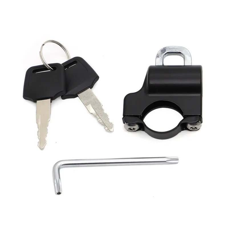 

Anti-theft Helmet Lock Security For 7/8'' 22mm Handlebar fit Honda Yamaha Kawasaki Suzuki Victory Motorcycle dIrt bike