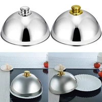 stainless steel food cover cooking tool food dish cover lid anti fly dustproof protect cover for home hotel buffet dish cover
