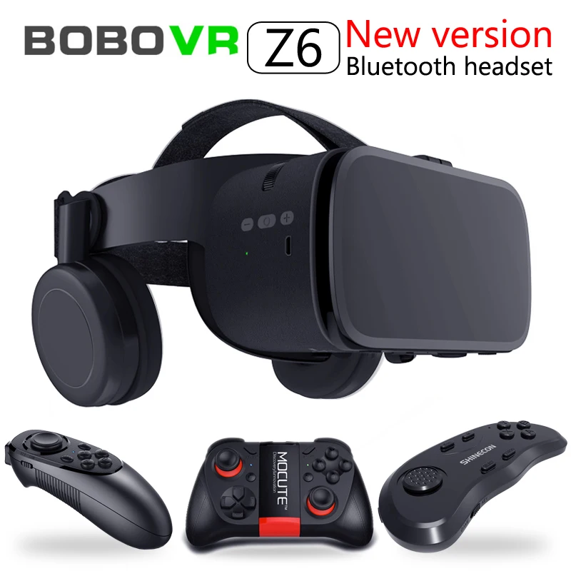 Новинка 2020 Bobo vr Z6 VR очки беспроводные Bluetooth наушники Android IOS удаленная реальность 3D