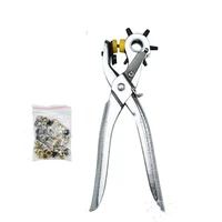 1pc quality household belt hole puncher leather punchers tools holes punch machine 3 in 1 hand pliers tool with 5 hole sizes