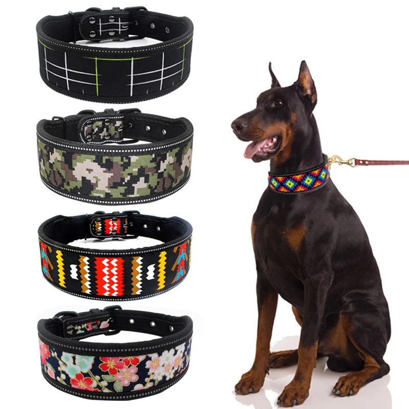 

Reflective Printing Pet Collar for Dog Camouflage Adjustable Harness and Leash Set for Small Medium Large Dog New Puppy Leash