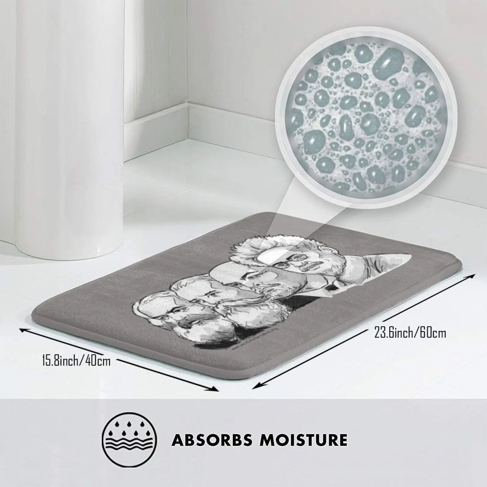 Коврик Marx квартиры Энгельса Ленина тротского ковра противоскользящие напольные