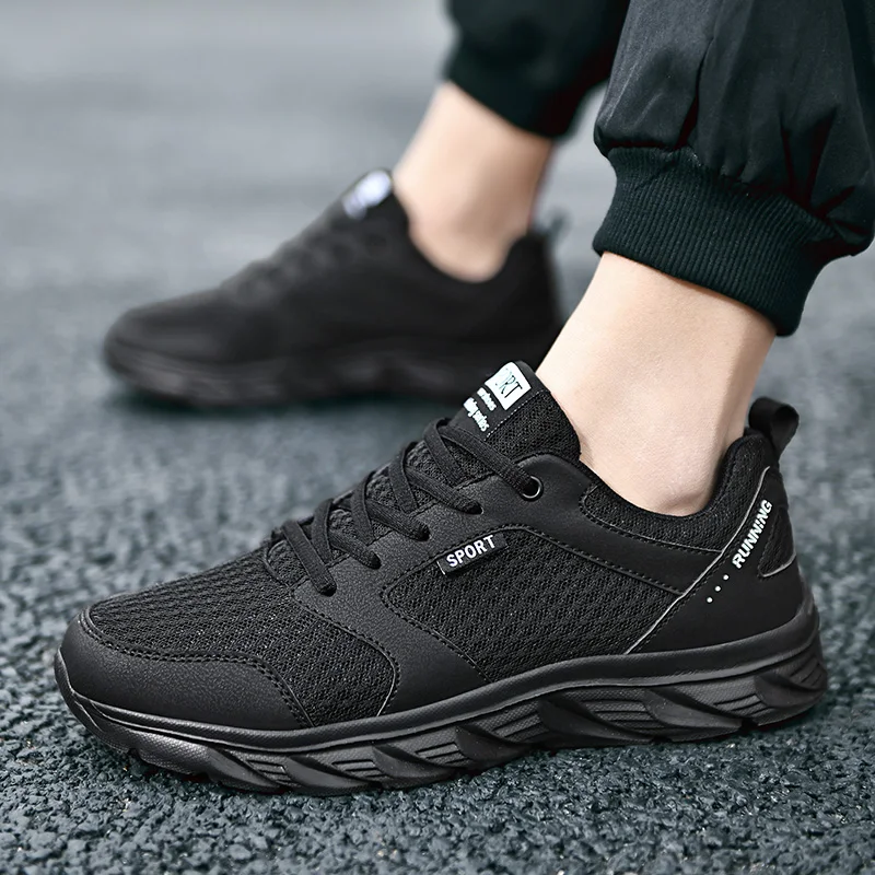 

Summer Blade Sneakers Men Mesh Breathable Lightweight Lace Up Non-Slip 3 Colors Size 46 Running Footwear