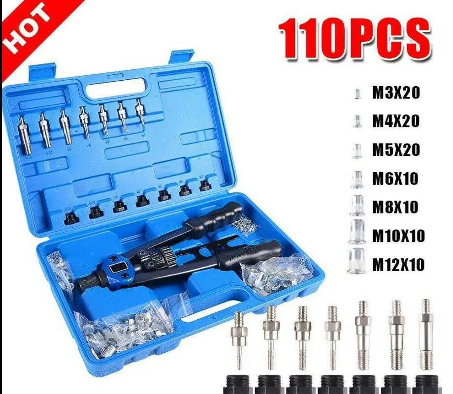 

110 шт., сверхмощная ручная машина для заклепок