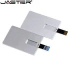 Usb-флеш-накопитель JASTER, 4 ГБ, 8 ГБ, 16 ГБ, 32 ГБ, 64 ГБ, металлическая карта, флеш-накопитель бизнес-подарок Usb